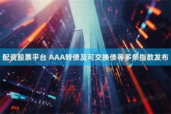 配资股票平台 AAA转债及可交换债等多条指数发布