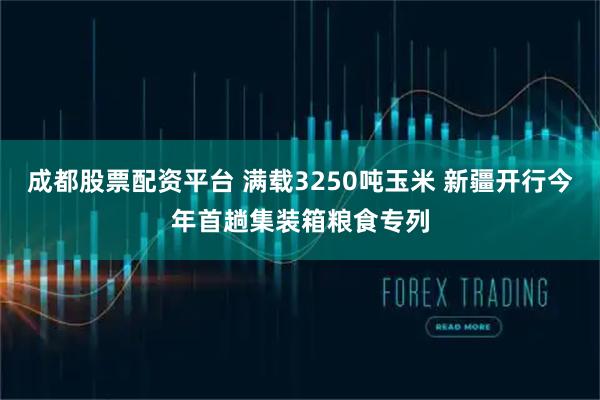 成都股票配资平台 满载3250吨玉米 新疆开行今年首趟集装箱粮食专列