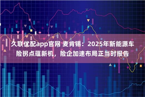 久联优配app官网 麦肯锡：2025年新能源车险拐点蕴新机，险企加速布局正当时报告